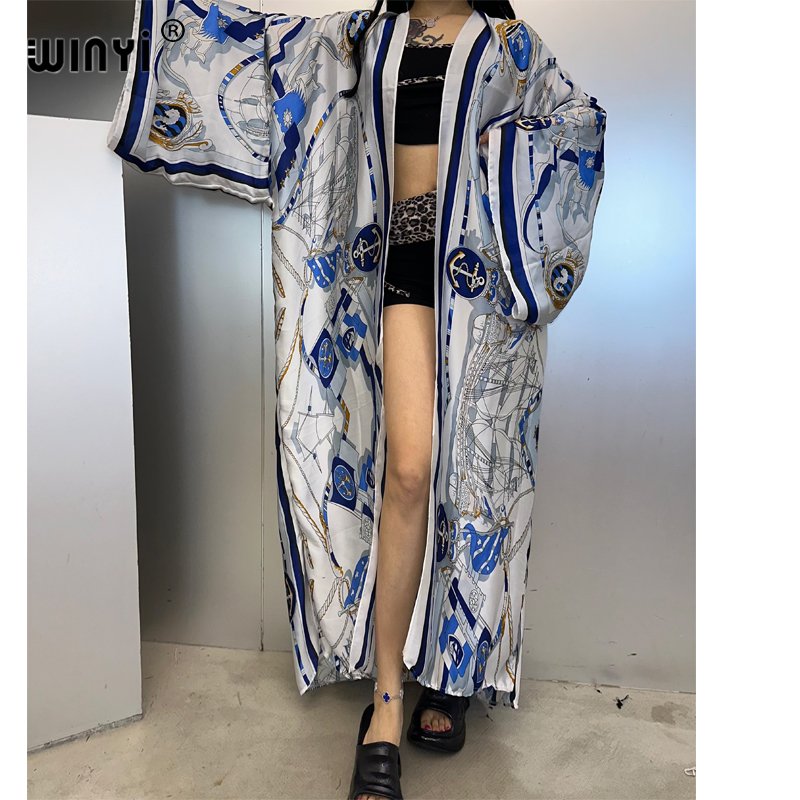 WINYI 着物夏カフタンビーチウェアカーディガンファッショ - Cover Up Kaftan のレビューと価格