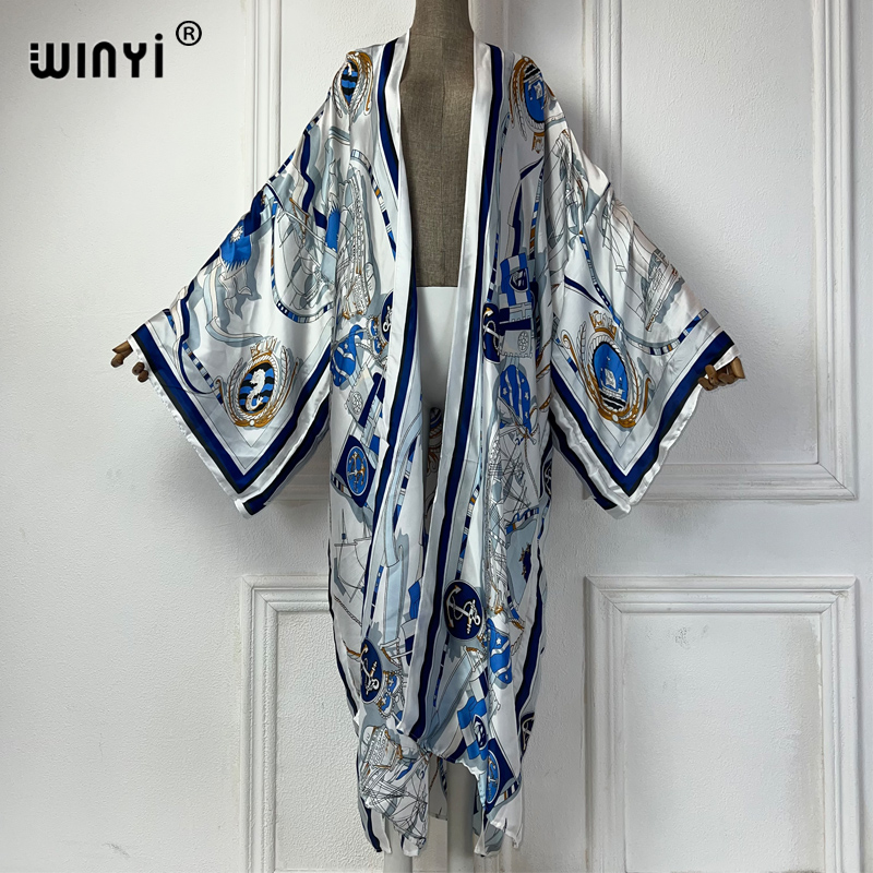 WINYI 着物夏カフタンビーチウェアカーディガンファッショ - Cover Up Kaftan のレビューと価格