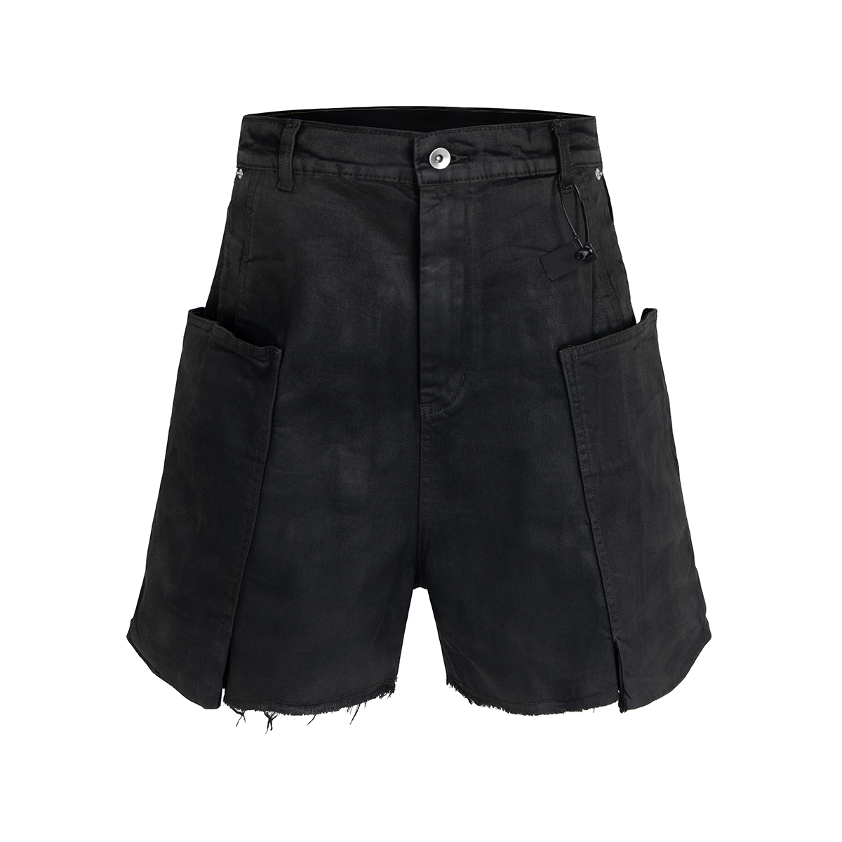 ストリートウェア　新作　夏　ブラッシュワックスコーティングデ - Shorts Denim Frayed のレビューと価格