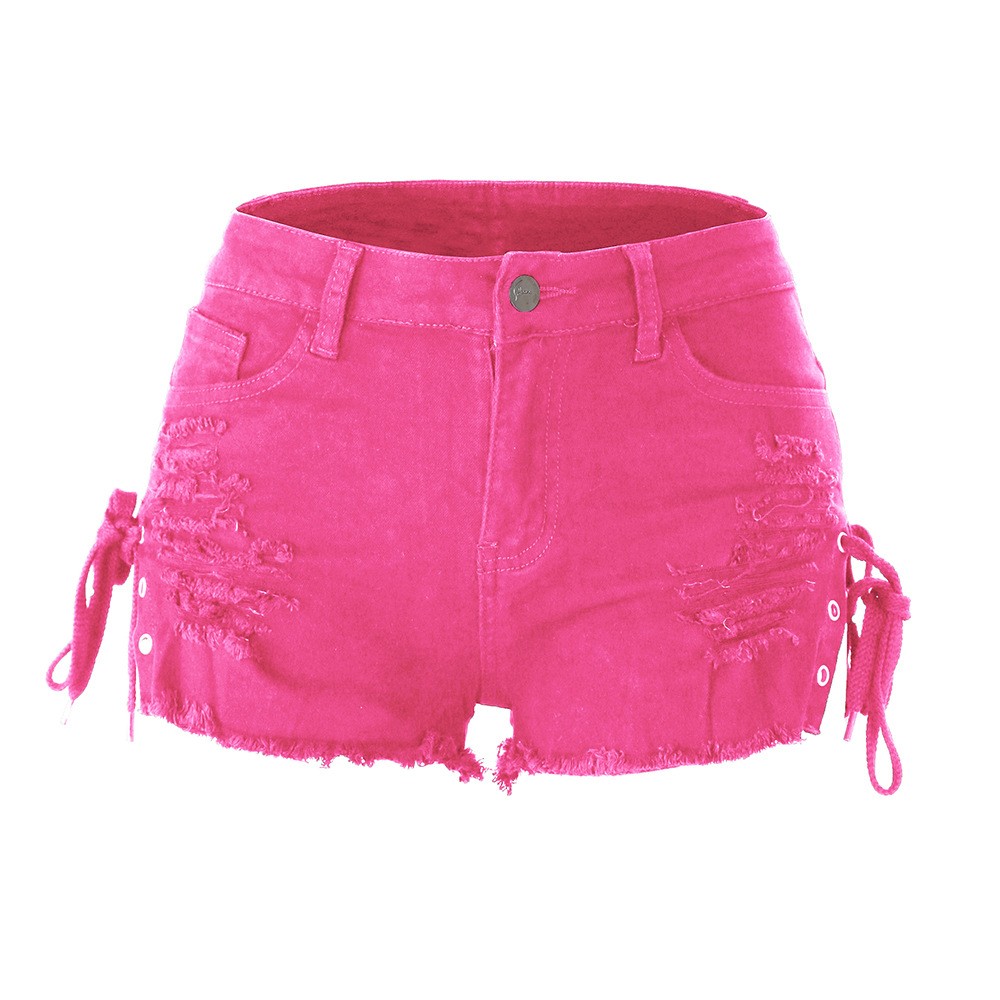 Y2k レディース ショートパンツ ローライズ ミニ ブルー - Shorts Denim Frayed のレビューと価格